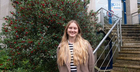 Sarina Barth, OTA-Auszubildende der KRH Akademie, war vier Wochen lang Praktikantin im Krankenhaus der Barmherzigen Brüder in Wien.