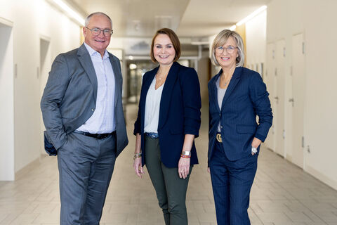 Bracht, Schulte und Borttscheller im Teamfoto