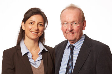 Chefarztwechsel: PD Dr. Andrea Riphaus  und Prof. Dr. Gerhard Chemnitz.
