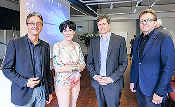 Jubiläumstagung: Andreas Tänzer, Prof. Dr. Dr. Hannelore Ehrenreich, Prof. Dr. Schäfer, Prof. Dr. Marcel Sieberer.