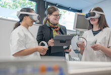 VR-Brillen im Skillslab der KRH Akademie