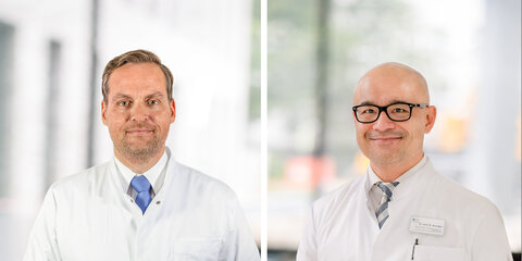 Die neuen Chefärzte der Klinik für  Allgemein-, Viszeral- und Gefäßchirurgie am KRH Klinikum Robert Koch Gehrden (v.l.): Dr. Heiko Aselmann und Dr. Michael Maringka