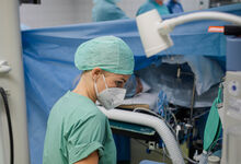 Das OP-Team befindet sich im OP