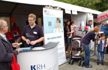 Buntes Treiben am KRH-Stand