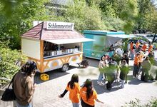 Für Verpflegung war im Außenbereich gesorgt.