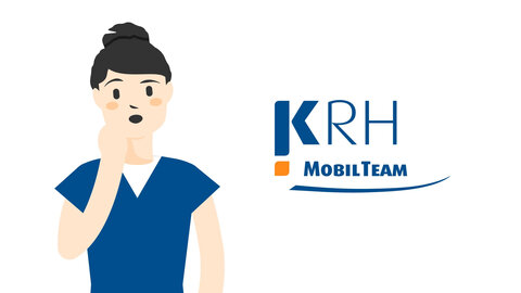 Was mit dem „Erklärfilm“ zur neuen generalistischen (Pflege-)Ausbildung erfolgreich seinen Start nahm, geht weiter: Diesmal mit den wichtigsten Fakten zum KRH MobilTeam. 