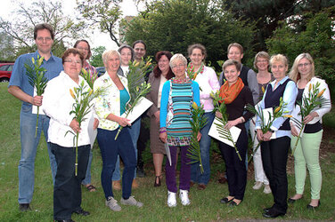 Die Absolventen des zertifizierten Curriculums Geriatrie mit Kursleiterin Dr. Cornelia Schnittger (siebte von links)