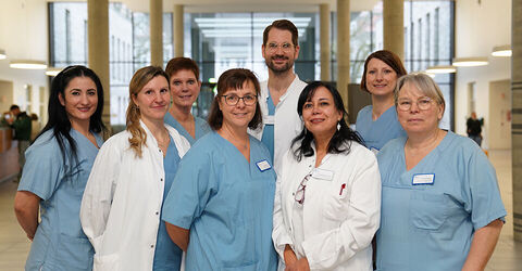 Dr. Malte Boeck mit seinem Team vom zertifizierten diabetologischen Fußzentrum (DDG) im KRH Klinikum Siloah.