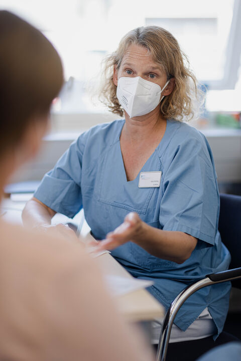 Anja Wuttig kümmert sich um das Entlassungsmanagment