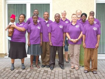 Die Delegation aus Tansania und Mitglieder des Arbeitskreises „Tansania“ der Eldagsener Kirchengemeinde