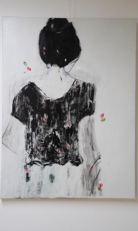 Ausstellung Mädchen von Hinten