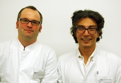 Anästhesist Dr. Martin Schott und Neurochirurg Dr. Islam Gawish